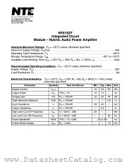 NTE1027 datasheet pdf NTE Electronics