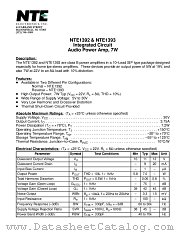 NTE1393 datasheet pdf NTE Electronics