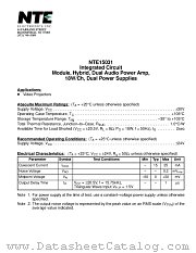 NTE15031 datasheet pdf NTE Electronics