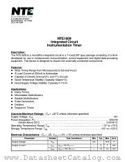 NTE1609 datasheet pdf NTE Electronics