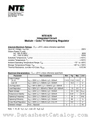 NTE1870 datasheet pdf NTE Electronics