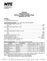 NTE1881 datasheet pdf NTE Electronics