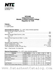 NTE1883 datasheet pdf NTE Electronics