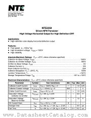 NTE2354 datasheet pdf NTE Electronics