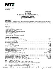 NTE2383 datasheet pdf NTE Electronics