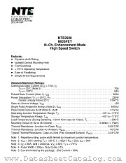 NTE2920 datasheet pdf NTE Electronics