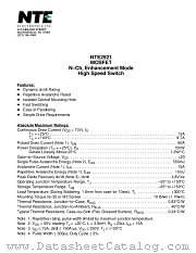 NTE2921 datasheet pdf NTE Electronics