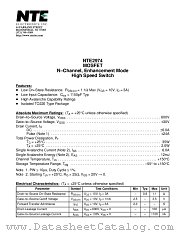 NTE2974 datasheet pdf NTE Electronics