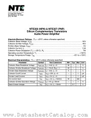 NTE300 datasheet pdf NTE Electronics