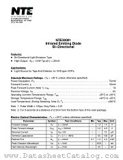 NTE30001 datasheet pdf NTE Electronics