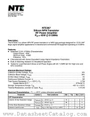 NTE367 datasheet pdf NTE Electronics