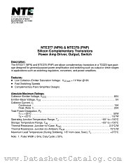 NTE377 datasheet pdf NTE Electronics