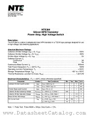 NTE394 datasheet pdf NTE Electronics