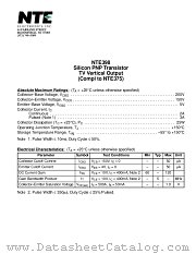 NTE398 datasheet pdf NTE Electronics