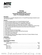 NTE7001 datasheet pdf NTE Electronics