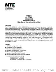 NTE918SM datasheet pdf NTE Electronics