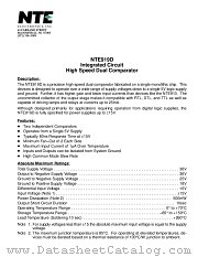 NTE919D datasheet pdf NTE Electronics