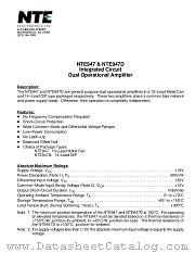 NTE947 datasheet pdf NTE Electronics