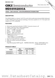 MD56V62800A datasheet pdf OKI electronic components