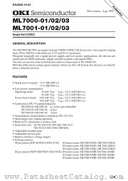 ML7000-01 datasheet pdf OKI electronic components