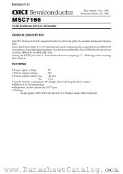 MSC7166 datasheet pdf OKI electronic components