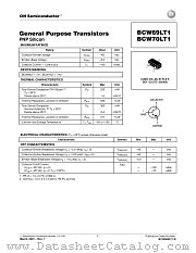 BCW69LT1-D datasheet pdf ON Semiconductor