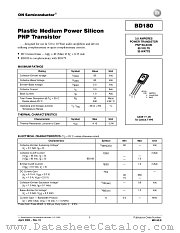 BD180-D datasheet pdf ON Semiconductor