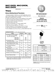 MAC12HC-D datasheet pdf ON Semiconductor