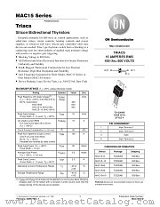 MAC15A4-D datasheet pdf ON Semiconductor