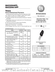 MAC229A8FP-D datasheet pdf ON Semiconductor