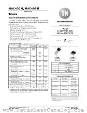 MAC4DCM-D datasheet pdf ON Semiconductor