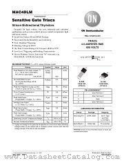 MAC4DLM-D datasheet pdf ON Semiconductor