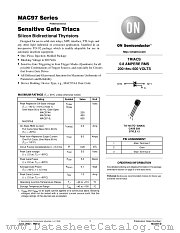 MAC97-D datasheet pdf ON Semiconductor