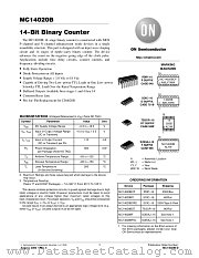 MC14020B-D datasheet pdf ON Semiconductor