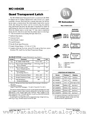 MC14042B-D datasheet pdf ON Semiconductor