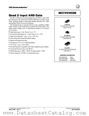 MC74VHC08-D datasheet pdf ON Semiconductor