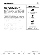 MC74VHC574-D datasheet pdf ON Semiconductor