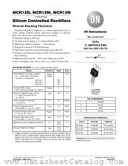 MCR12-D datasheet pdf ON Semiconductor