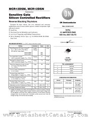 MCR12DSM-D datasheet pdf ON Semiconductor