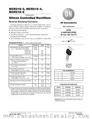 MCR218-D datasheet pdf ON Semiconductor