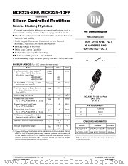 MCR225FP-D datasheet pdf ON Semiconductor