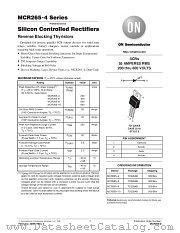 MCR265-D datasheet pdf ON Semiconductor