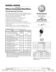 MCR8-D datasheet pdf ON Semiconductor