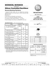 MCR8DCM-D datasheet pdf ON Semiconductor