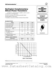 MJH6284-D datasheet pdf ON Semiconductor