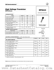 MPSA44-D datasheet pdf ON Semiconductor