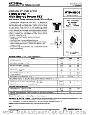 MTP4N50E-D datasheet pdf ON Semiconductor