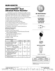 MUR1620CTR-D datasheet pdf ON Semiconductor