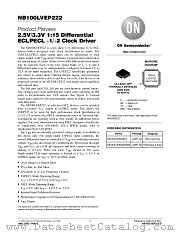 NB100LVEP222-D datasheet pdf ON Semiconductor