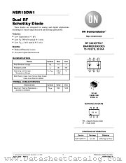 NSR15DW1-D datasheet pdf ON Semiconductor